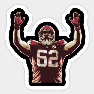 Go chiefs kelce Sticker